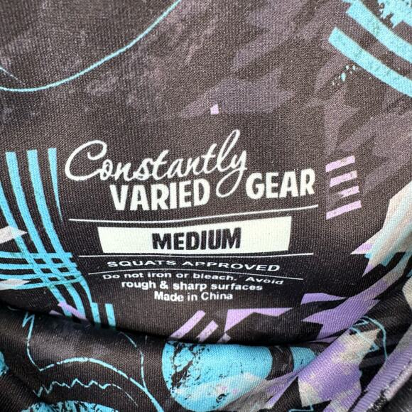 Constantly Varied Gear CVG Womens Full Leggings Medium Celestial Abstract Skull - Picture 7 of 7